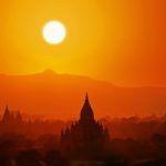 バガンの夕焼け