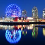 夜のバンクーバー