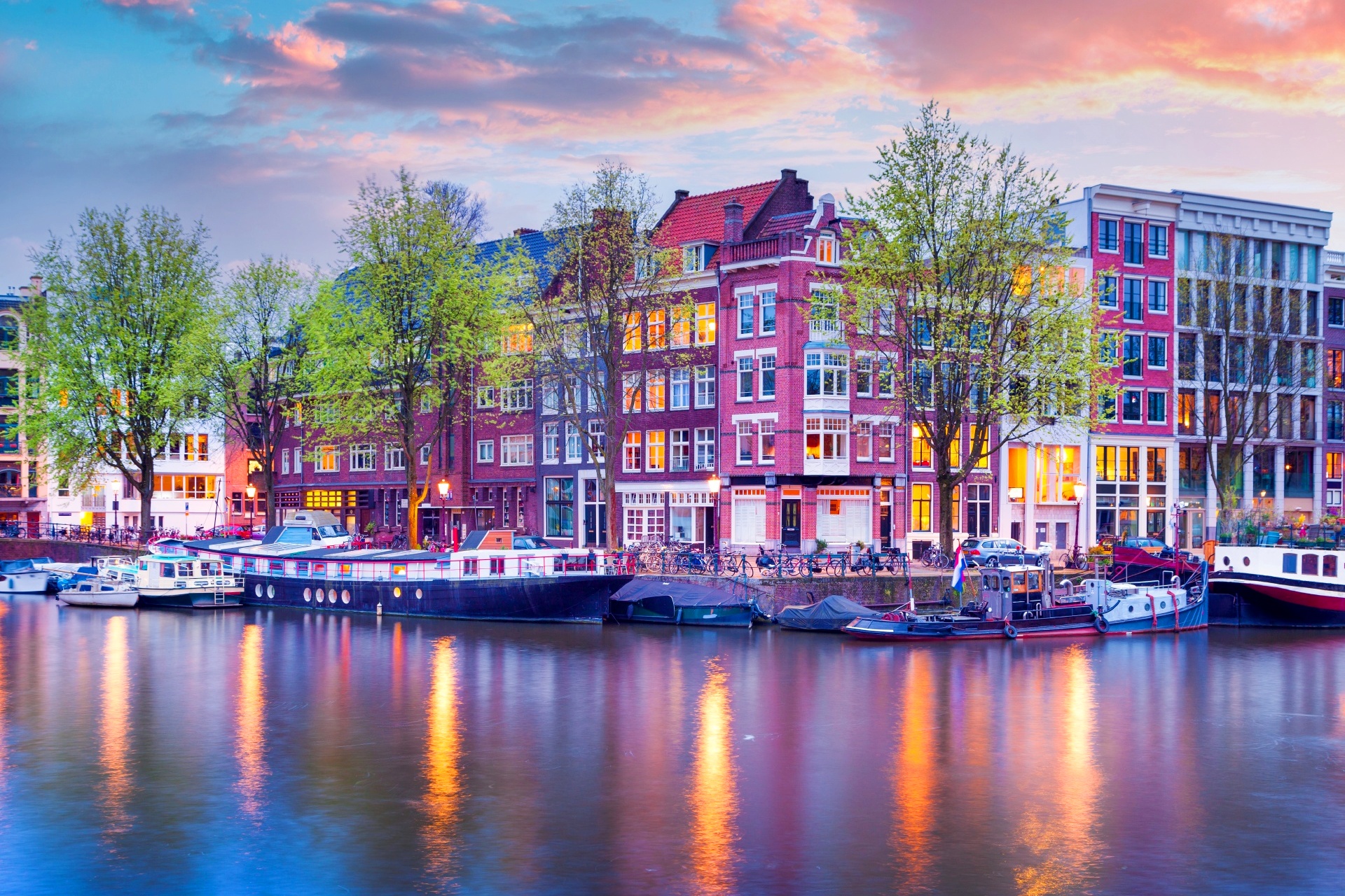 オランダ　アムステルダムの風景