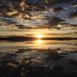 ウユニの夕焼け