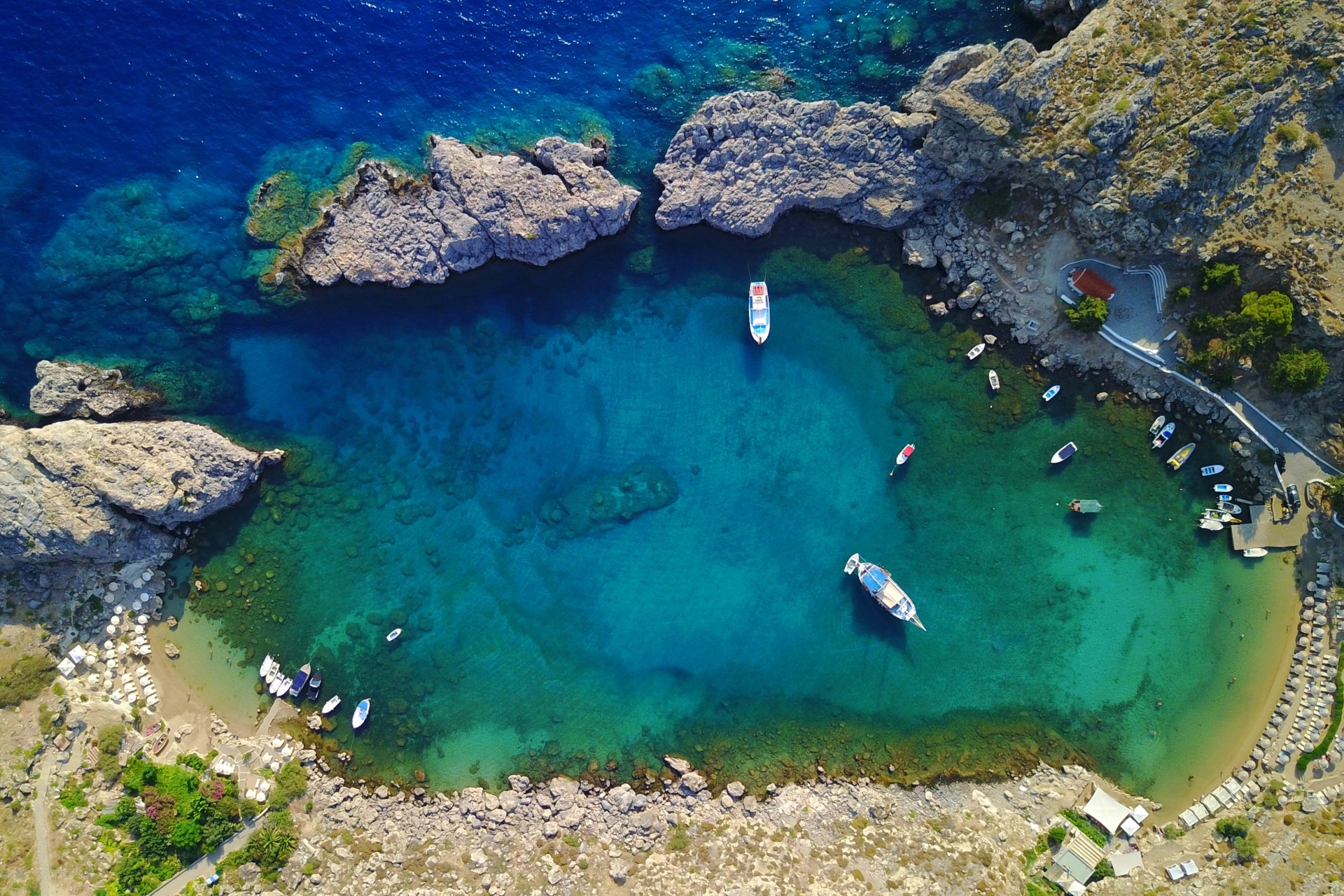 ギリシャ　ドデカネス諸島ロードス島の風景
