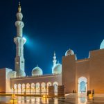 アブダビのシェイク・ザーイド・モスク　アラブ首長国連邦の風景