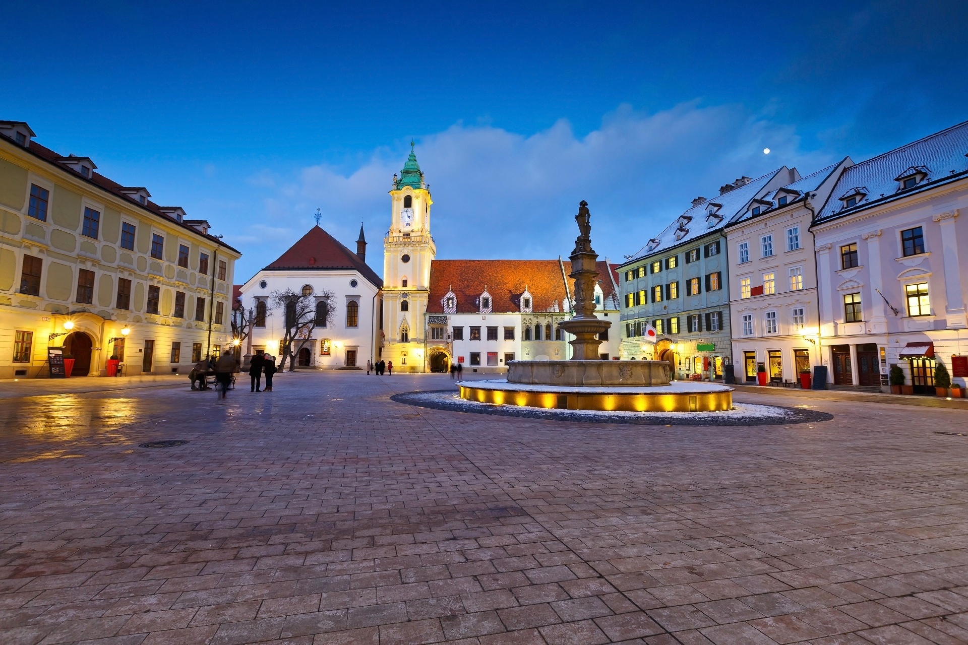 スロバキア　ブラチスラバの旧市街の風景　スロバキアの風景