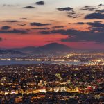 夜のギリシャ　アテネの風景