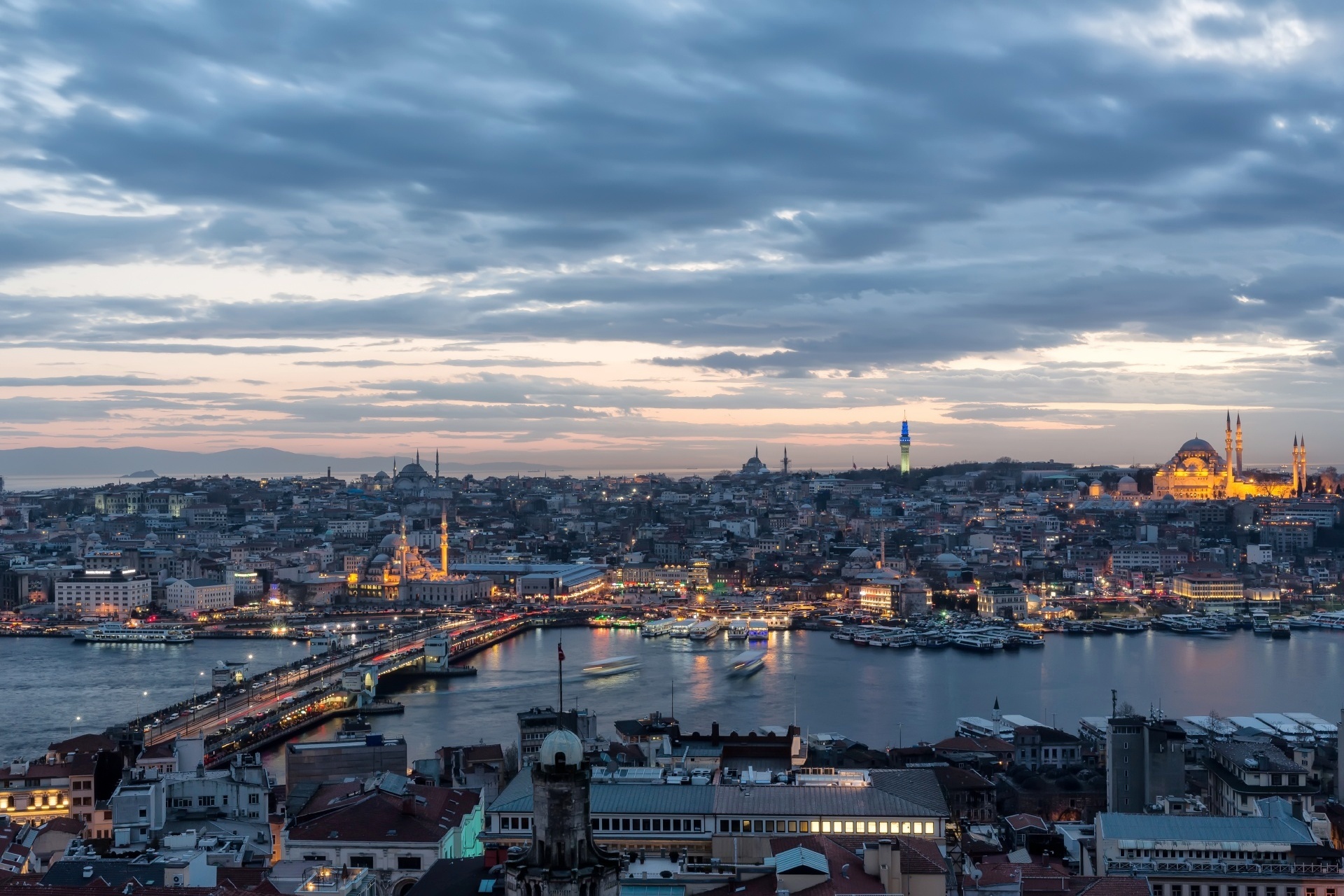 ガラタ塔から見るイスタンブールの風景　トルコの風景