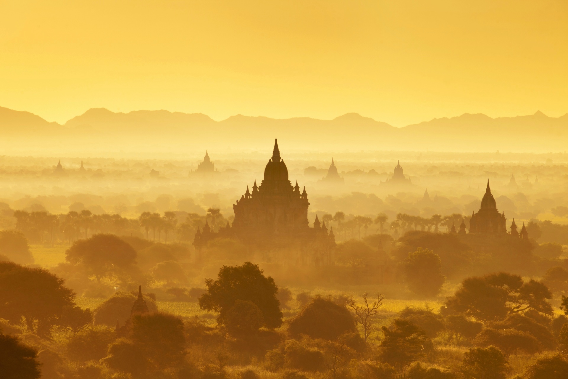 バガンの風景　ミャンマーの風景