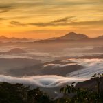 朝のコタキナバル　マレーシアの風景
