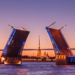 白夜のサンクトペテルブルク　ロシアの風景