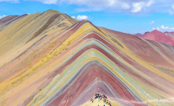 レインボーマウンテンの風景　ペルーの風景