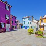 ブラーノの風景　イタリアの風景