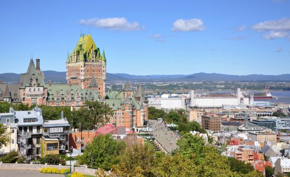 シタデル から見るケベックの町並み　カナダの風景