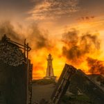夕暮れのポート・ロイヤル　ジャマイカの風景