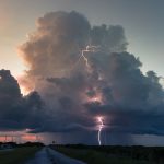 雨季のフロリダ南部の風景　アメリカの風景