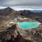 エメラルド湖の風景　ニュージーランドの風景
