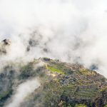 朝のマチュピチュの風景　ペルーの風景
