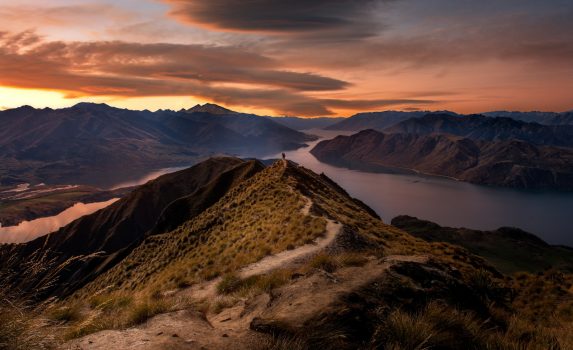 ロイズピークの風景　ニュージーランドの風景