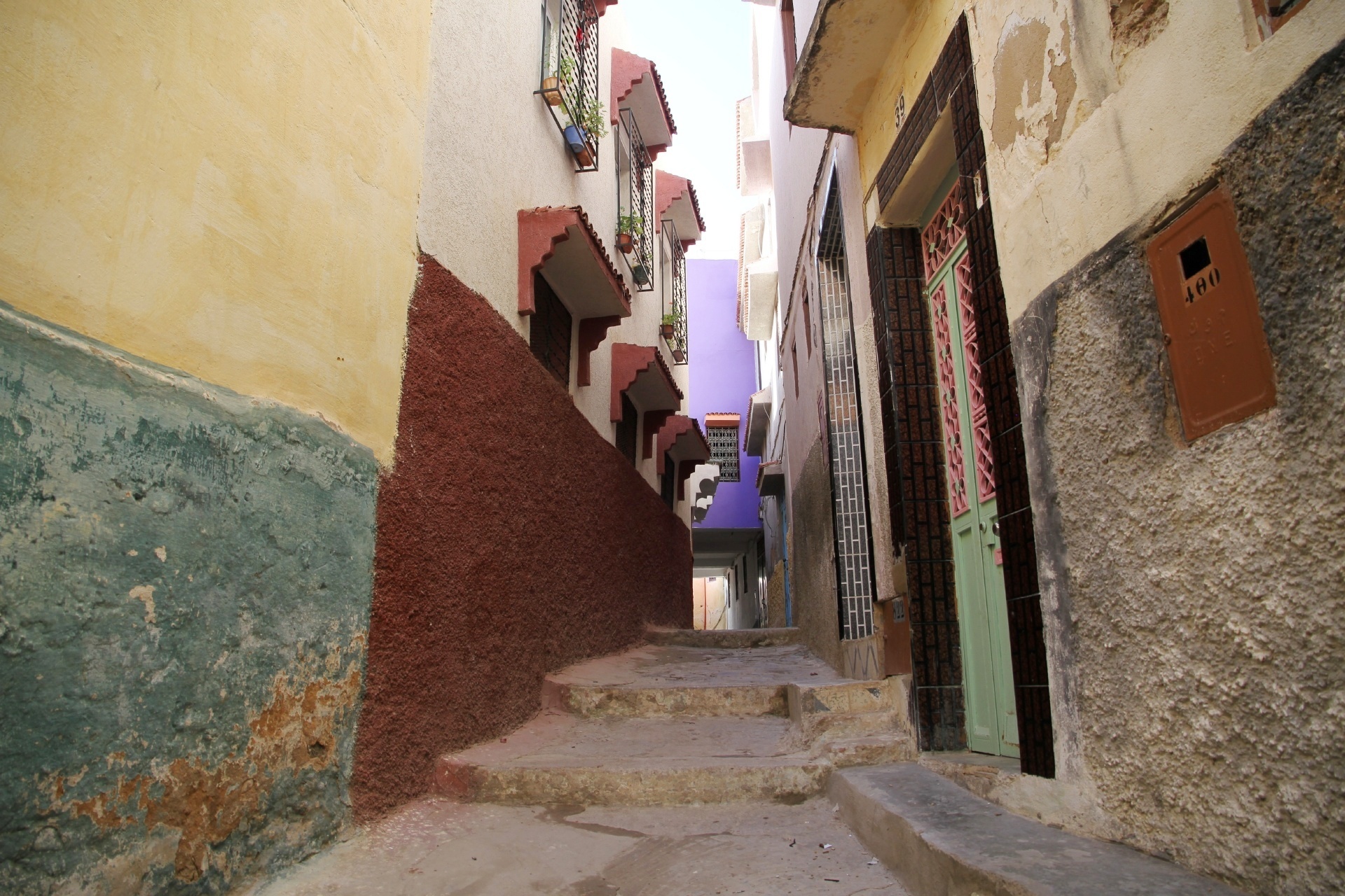 モロッコ　ムーレイ・イドリスの町の風景　モロッコの風景