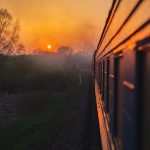 車窓からの眺め　シベリア鉄道の風景　ロシアの風景