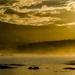 カイコウラの夕暮れ　ニュージーランドの風景