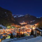 アルプスの夜　カナツェーイ　イタリアの風景