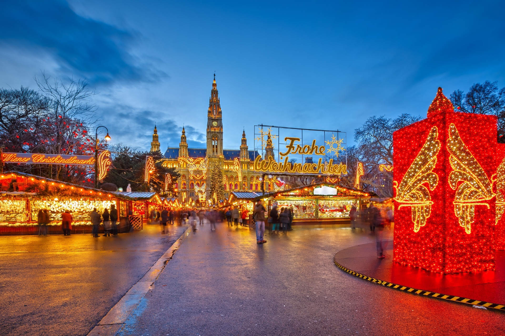 ウィーンの伝統的なクリスマスマーケット オーストリアの風景 Beautiful Photo Net 世界の絶景 美しい景色