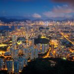 香港の夜景　香港の風景