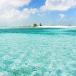 青い海と白い砂浜　カリブ海　キューバ－の風景