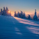 冬山の風景　スロバキアの風景
