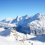 アイガー、ユングフラウ、メンヒ　スイスアルプスの風景　スイスの風景