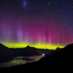 クイーンズタウンのオーロラの風景　ニュージーランドの風景