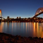 夜のバンクーバー　カナダの風景