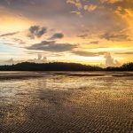 ヤオヤイ島の夕暮れ　タイの風景