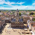 夏の日　デルフトの風景　オランダの風景