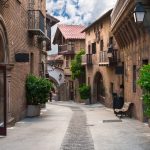 伝統的な建物　バルセロナ　スペインの風景