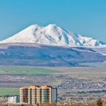ロシア　コーカサス地方の風景　ロシアの風景
