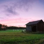 夕暮れのルスコの風景　フィンランドの風景