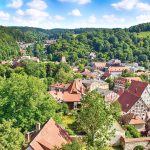 夏のバイエルン州の風景　ドイツの風景