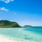 青い海と美しいビーチの風景　タイの風景