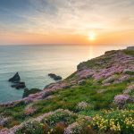 夕暮れのコーンウォール　イギリスの風景
