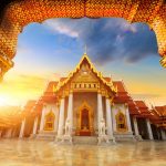 大理石寺院の風景　タイの風景