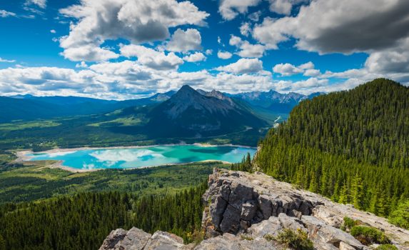 バリア湖の風景　カナダの風景