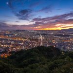 夕暮れのソウル　韓国の風景