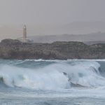 嵐の日のモウロ島　スペインの風景