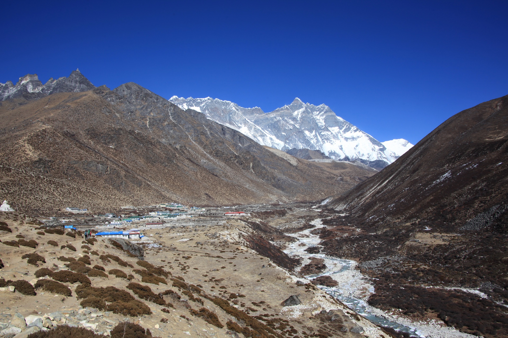 エベレスト街道　ネパールの風景