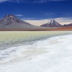 レヒア湖の風景　チリの風景