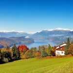 南オーストリアの美しい秋の風景　オーストリアの風景