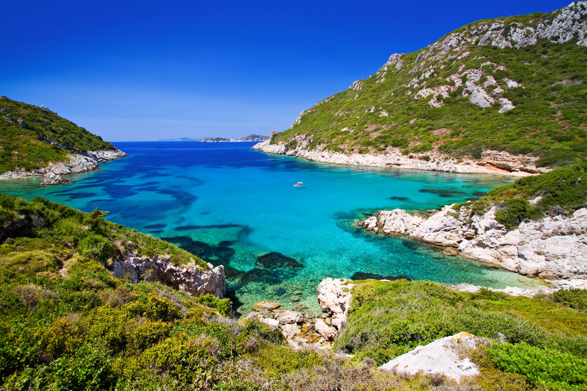 ケルキラ島の風景　ギリシャの風景