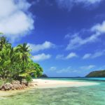 トンガの島と海　トンガ王国の風景
