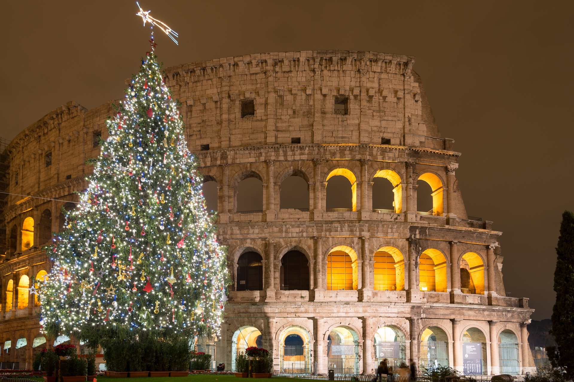 イタリアのクリスマス　ローマ　イタリアの風景