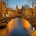 オランダのクリスマス　アムステルダム　オランダの風景